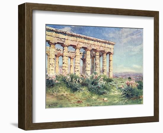 Sicily, Segesta 1911-Alberto Pisa-Framed Art Print