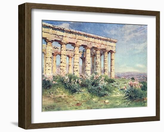 Sicily, Segesta 1911-Alberto Pisa-Framed Art Print