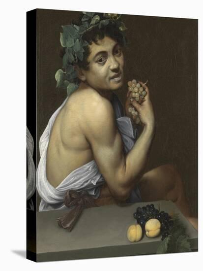 Sick Bacchus-Caravaggio-Stretched Canvas