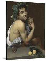 Sick Bacchus-Caravaggio-Stretched Canvas