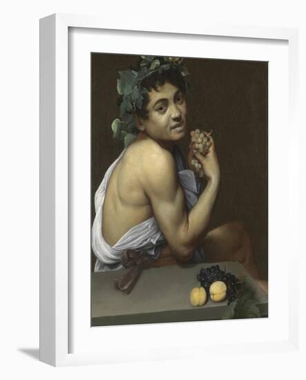 Sick Bacchus-Caravaggio-Framed Giclee Print