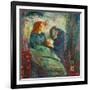 Sick Child, 1925, by Edvard Munch, 1863-1944, Norwegian Expressionist painting,-Edvard Munch-Framed Art Print