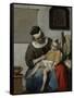 Sick Child-Gabriel Metsu-Framed Stretched Canvas