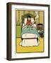 Sick Girl in Bed-John Hassall-Framed Art Print