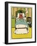 Sick Girl in Bed-John Hassall-Framed Art Print