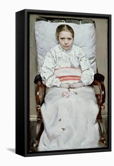 Sick Girl-Christian Krohg-Framed Stretched Canvas