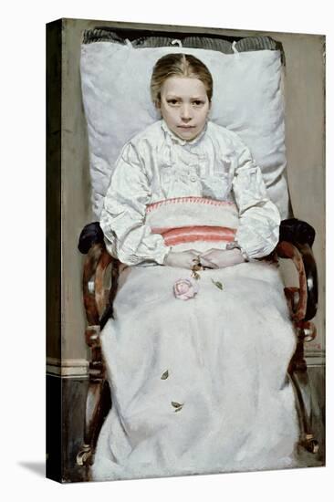 Sick Girl-Christian Krohg-Stretched Canvas