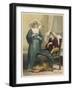 Sick Looking Patient and Her Nurse-D. Euesbio-Framed Art Print