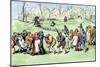 Sick Patients Suffering from the “Saint Guy Dance” Performing a Pilgrimage near Luxembourg for Trea-null-Mounted Giclee Print