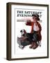 "Sick Puppy" Saturday Evening Post Cover, March 10,1923-Norman Rockwell-Framed Giclee Print