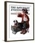 "Sick Puppy" Saturday Evening Post Cover, March 10,1923-Norman Rockwell-Framed Giclee Print