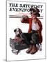 "Sick Puppy" Saturday Evening Post Cover, March 10,1923-Norman Rockwell-Mounted Giclee Print