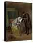 Sick Woman-Jan Havicksz Steen-Stretched Canvas