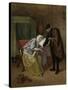 Sick Woman-Jan Havicksz Steen-Stretched Canvas