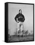 Sid Luckman of Chicago Bears Exercising before Practice-William C^ Shrout-Framed Stretched Canvas