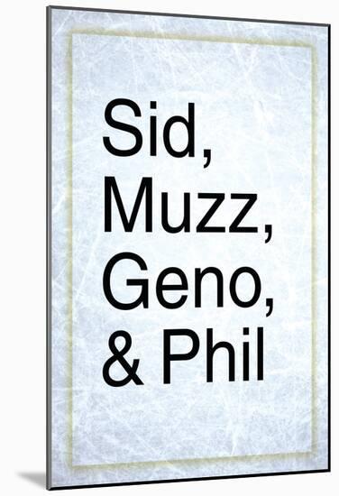 Sid, Muzz, Geno, And Phil-null-Mounted Poster