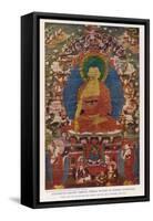 Siddhartha Gautama the Buddha, Eighteenth Century Tibetan Temple Painting-Tibetan Temple-Framed Stretched Canvas