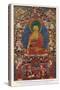 Siddhartha Gautama the Buddha, Eighteenth Century Tibetan Temple Painting-Tibetan Temple-Stretched Canvas