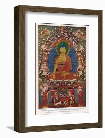 Siddhartha Gautama the Buddha, Eighteenth Century Tibetan Temple Painting-Tibetan Temple-Framed Photographic Print