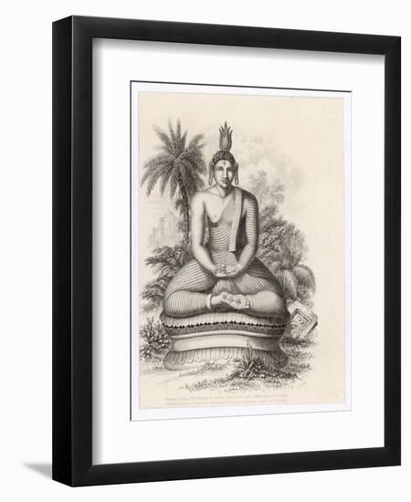 Siddhartha Gautama the Buddha, Statue of the Seated Buddha-Andrew Thom-Framed Art Print