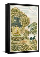 Siddhartha Gautama the Buddha, The Buddha Receives Enlightenment from His Divine Masters-null-Framed Stretched Canvas