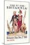 Side by Side with Britannia-James Montgomery Flagg-Mounted Art Print