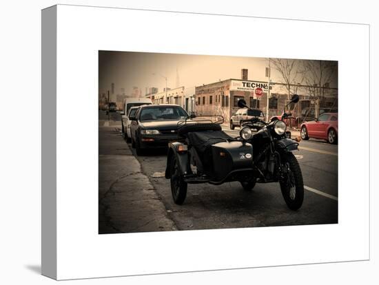 Side-Car on a street in Brooklyn-Philippe Hugonnard-Stretched Canvas
