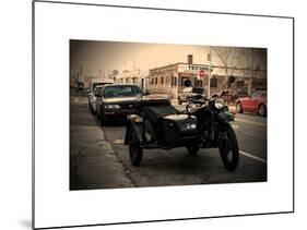 Side-Car on a street in Brooklyn-Philippe Hugonnard-Mounted Art Print