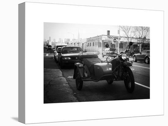 Side-Car on a street in Brooklyn-Philippe Hugonnard-Stretched Canvas