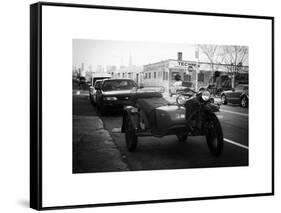 Side-Car on a street in Brooklyn-Philippe Hugonnard-Framed Stretched Canvas