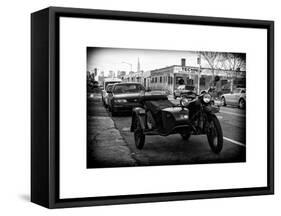 Side-Car on a street in Brooklyn-Philippe Hugonnard-Framed Stretched Canvas