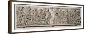 Side of a Sarcophagus Depicting the Legend of Medea, Roman, 2nd Century-null-Framed Premium Giclee Print