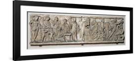 Side of a Sarcophagus Depicting the Legend of Medea, Roman, 2nd Century-null-Framed Premium Giclee Print