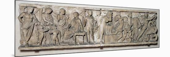 Side of a Sarcophagus Depicting the Legend of Medea, Roman, 2nd Century-null-Mounted Premium Giclee Print