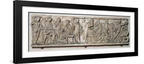 Side of a Sarcophagus Depicting the Legend of Medea, Roman, 2nd Century-null-Framed Giclee Print