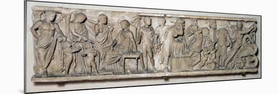 Side of a Sarcophagus Depicting the Legend of Medea, Roman, 2nd Century-null-Mounted Giclee Print