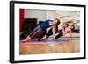 Side Plank Yoga Pose by Three Women-AntonioDiaz-Framed Photographic Print