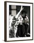 Side Profile of a Group of Female Gymnasts-null-Framed Photographic Print