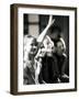 Side Profile of a Group of Female Gymnasts-null-Framed Photographic Print