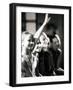 Side Profile of a Group of Female Gymnasts-null-Framed Photographic Print