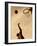 Side Profile of a Mid Adult Man Playing Basketball-null-Framed Photographic Print