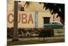 Side Profile of a Vintage Car on an Empty Street, Havana, Cuba-Keith Levit-Mounted Photographic Print