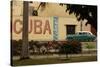 Side Profile of a Vintage Car on an Empty Street, Havana, Cuba-Keith Levit-Stretched Canvas