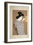 Side Profile of a Woman Holding a Bird-null-Framed Giclee Print