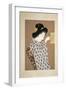 Side Profile of a Woman Holding a Bird-null-Framed Giclee Print