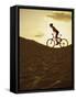 Side Profile of a Young Woman Cycling-null-Framed Stretched Canvas