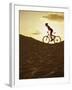 Side Profile of a Young Woman Cycling-null-Framed Premium Photographic Print