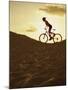 Side Profile of a Young Woman Cycling-null-Mounted Premium Photographic Print