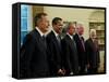 Side View of All Living Presidents and Newly Elected Barack Obama, January 7, 2009-null-Framed Stretched Canvas