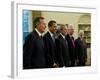 Side View of All Living Presidents and Newly Elected Barack Obama, January 7, 2009-null-Framed Photographic Print